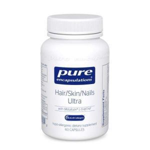 Формула для волос, кожи и ногтей, Hair/Skin/Nails Ultra, Pure Encapsulations, 60 капсул