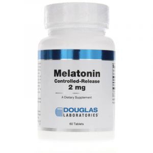 Мелатонин, контролируемое высвобождение, Controlled-Release Melatonin, Douglas Laboratories, поддержка сна, 2 мг, 60 таблеток
