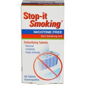 Таблетки от никотиновой зависимости, Stop-it Smoking, NatraBio, 60 таб.