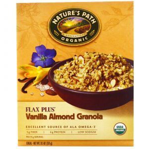 Гранола с семенами льна, с ванилью и миндалем, Granola Cereal, органик, Nature's Path, 325 г