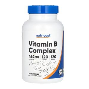 Комплекс витаминов группы В, Vitamin B Complex, Nutricost, 460 мг, 120 капсул