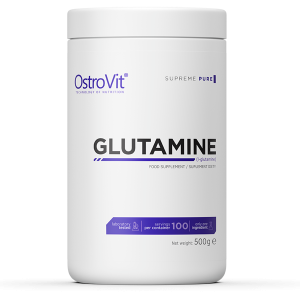 L-глютамин, L-Glutamine, OstroVit, без вкуса, 5000 мг, 500 г
