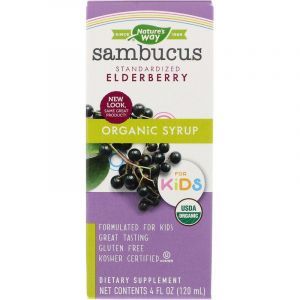 Черная бузина, Sambucus for Kids, Nature's Way, сироп, органик, 120 мл