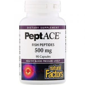 Пептиды из скумбрии, Natural Factors, 500 мг, 90 кап.