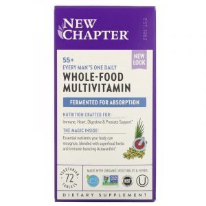 Мультивитаминный комплекс для мужчин 55+, One Daily Multi, New Chapter, 1 в день,  72 таблетки