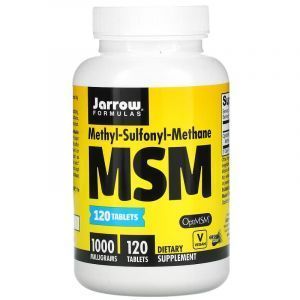 Метилсульфонилметан, MSM, Jarrow Formulas, 1000 мг, 120 таблеток