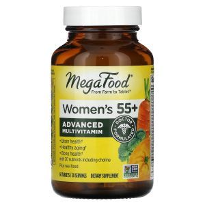 Витамины для женщин без железа, 55+, Multi for Women Over, Mega Food, 60 таблеток (Default)
