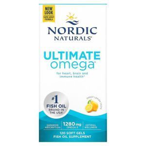 Рыбий жир, Ultimate Omega, Nordic Naturals, со вкусом лимона, 1280 мг, 120 капсул
