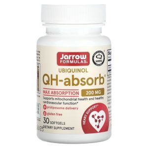 Убихинол (коэнзим CoQ10), Jarrow Formulas, 200 мг, 30 капсул (Default)