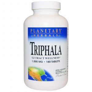 Трифала (Triphala), Planetary Herbals, 1000 мг, 180 таблето
