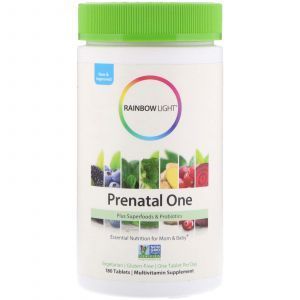 Витамины для беременных, Prenatal One, Rainbow Light, 180 таблеток