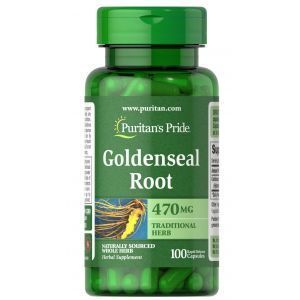 Гидрастис канадский, Goldenseal Root, Puritan's Pride, 470 мг, 100 капсул
