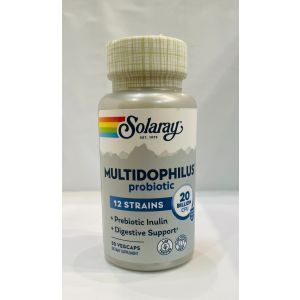პრობიოტიკები, Multidophilus 12, Solaray, 20 მილიარდი CFU, 50 კაფსულა