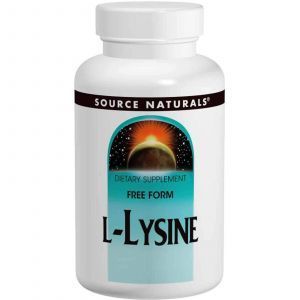 L-лизин, Source Naturals, 1,000 мг, 100 таблеток