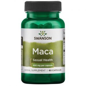 Мака, Maca, Swanson, 500 мг, 60 капсул