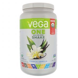 Растительная смесь, All-in-One Shake, French Vanilla, Vega, 689 г