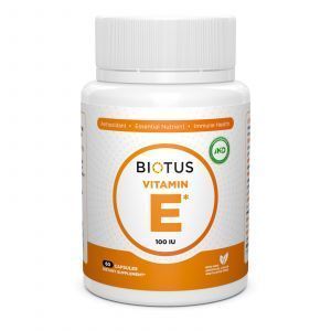 Витамин Е, Vitamin Е, Biotus, 100 МЕ, 60 капсул
